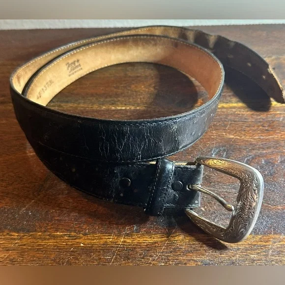 Tony Lama vintage western belt‎ black size 42