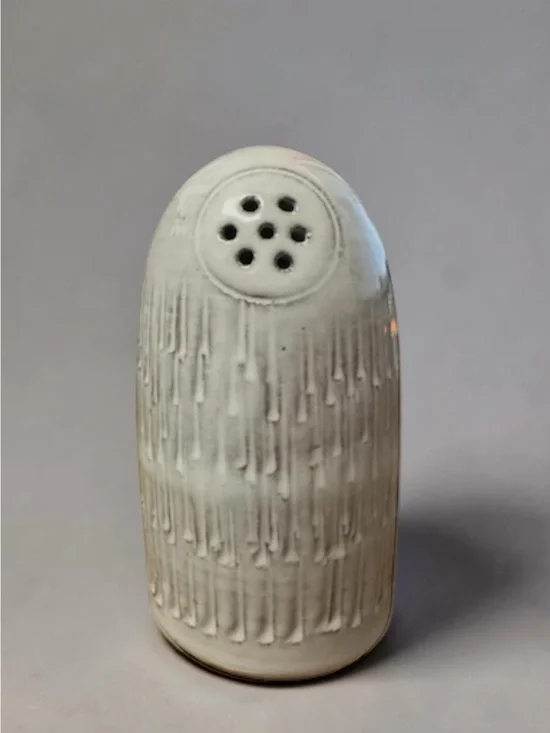 Creative Co-Op Ceramic Textured Salt Shaker