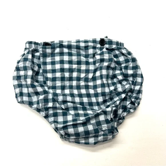 Carlymegan Figge Blue Flannel Plaid Checkered Girls Bloomers