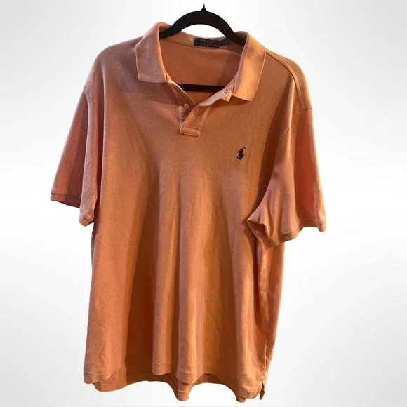 Polo Ralph Lauren polo peach color‎ short sleeve extra large