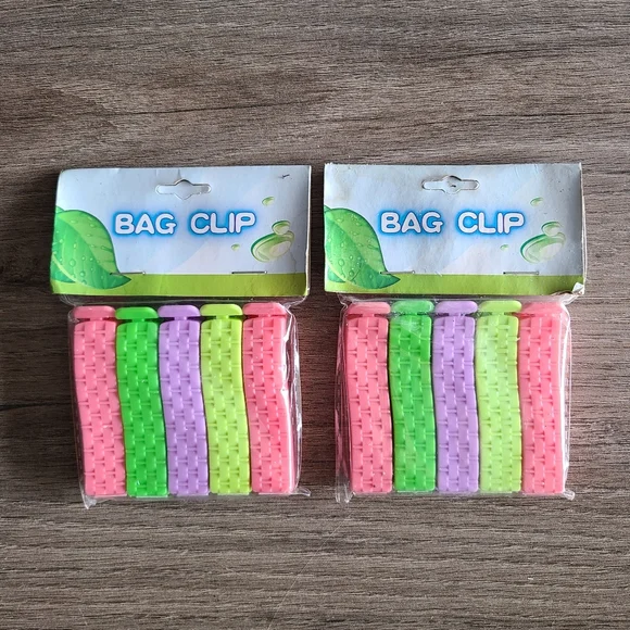 Colorful Bag Clips Set, Kitchen Essentials, Bag Clips, Organization
