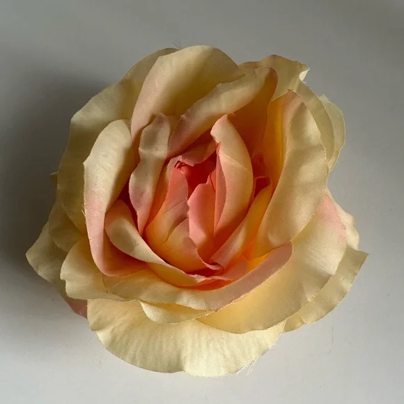 NWT Silk Peach Rose - Realistic Artificial Flower
