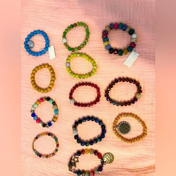 Natural stone bracelets by Rosa Lee