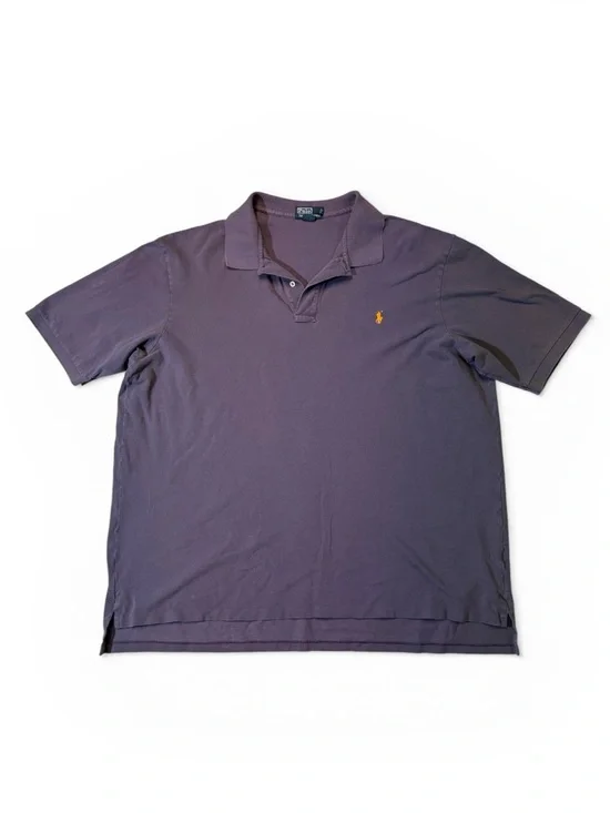 Polo Ralph Lauren mens 4XLT Tall purple solid pique cotton polo shirt EUC