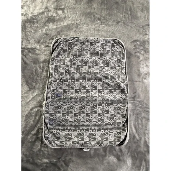Moschino MMX03A LDB49 Changing Pad Cover One Size Gray Cotton Blend