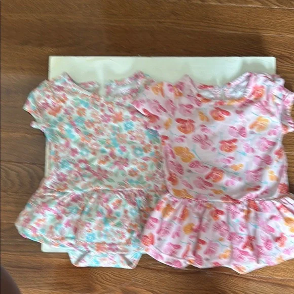 Ruffled Pink and Blue Diaper Covers with Delicate Details
