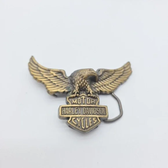 Vintage‎ Triumph Motorcycles Belt Buckle Variant Design Eagle Rare Clean Brass