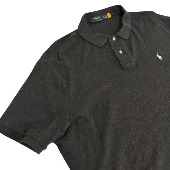 Polo Ralph Lauren Black Polo Shirt Mens XL Short Sleeve Soft Cotton Pony Logo