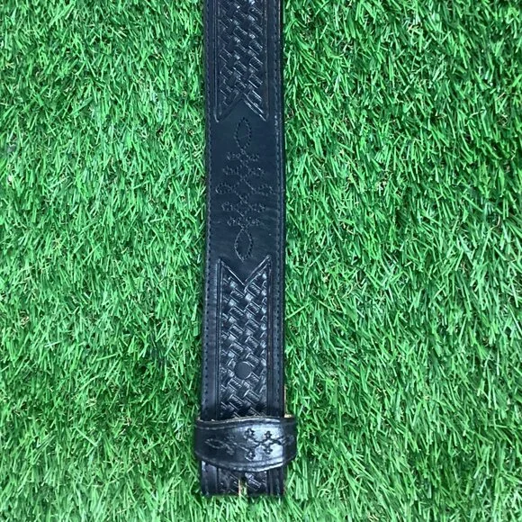 Vintage Silver Creek Western Leather Belt 38