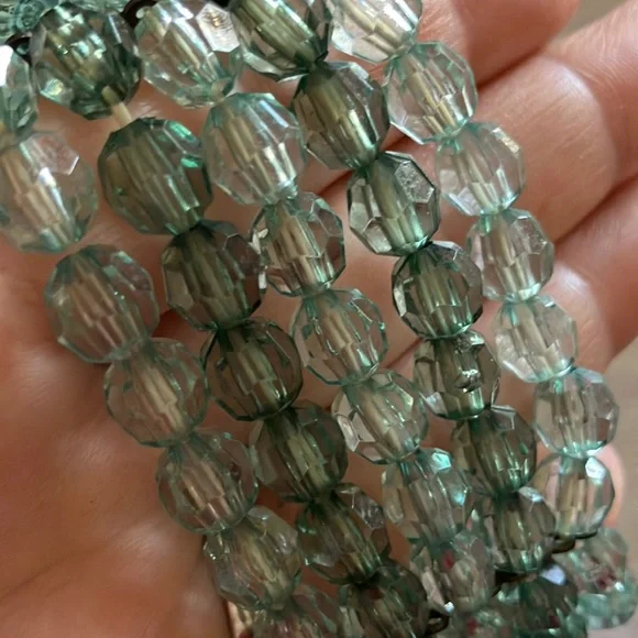 Green Faceted‎ Crystal Bracelet
