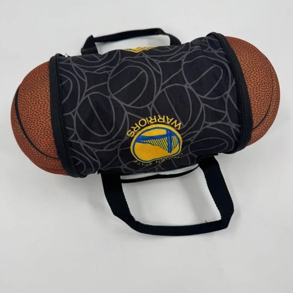 NBA Golden State Warriors Basketball Lunch Bag Unisex One Size Black Orange