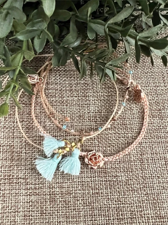 Pura Vida Set of 3 Bracelets, Natural/Pastel, NWOT