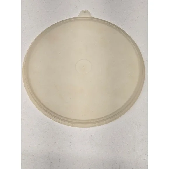 Vintage Tupperware Replacement Lid 228-18 Round Seal Off White Cream 9 Inch