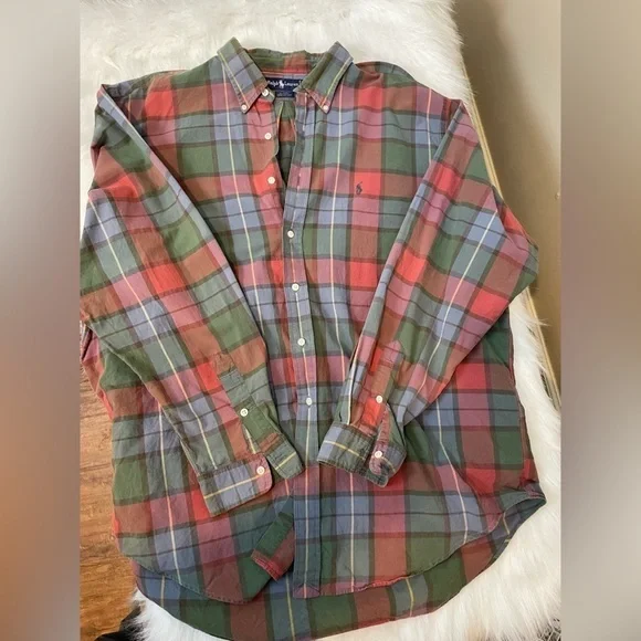 Polo Ralph Lauren Cotton Plaid Button Down XXL