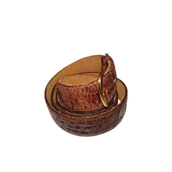 Genuine leather belt Made in Oklahoma Nicely worn in! 44