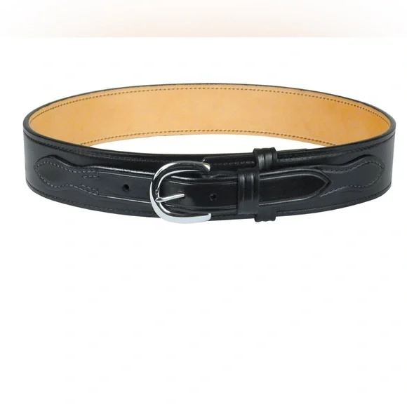 Don Hume men’s Black Leather River Duty Belt Sz 36