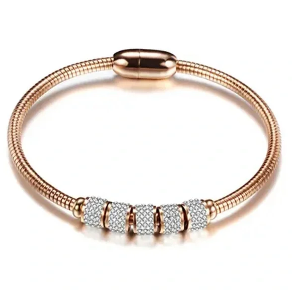 Rose Gold Filled Cubic Zirconia Bracelet