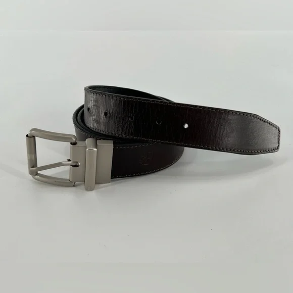 Vintage Timberland Leather Dark Brown Belt 40‎