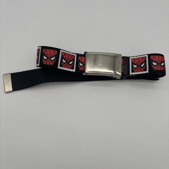 Marvel Buckle Down Spiderman Comics‎ Belt Made in USA