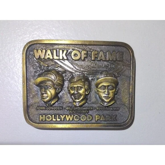 A Vintage Belt Buckle Commemorating the Hollywood Park Walk of Fame,