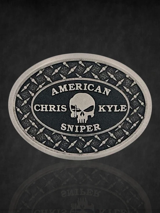 Montana Silversmiths Chris Kyle American Sniper Belt Buckle Retail $50‎ - NEW!