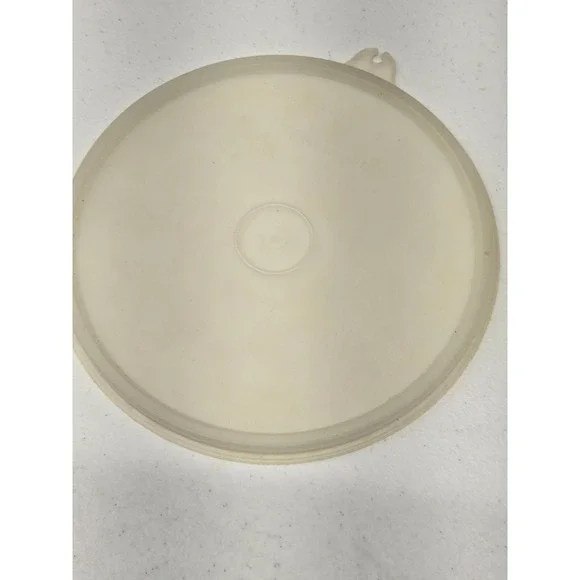 Tupperware Replacement Seal Lid 227-2 Round Sheer White Vintage Storage Part