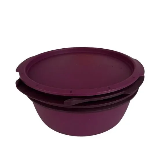 Tupperware Purple 4 Piece Smart Steamer EUC