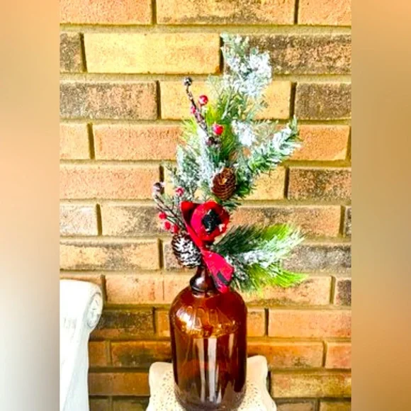 *Sparkle Buffalo Check Pine Spray