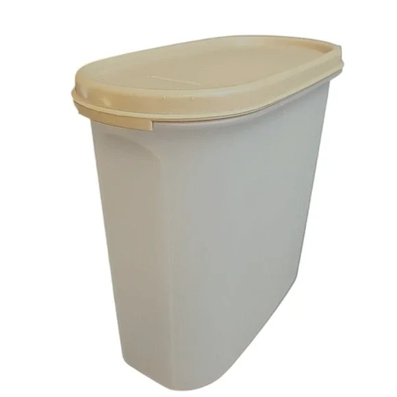 Vintage Tupperware Oval Modular Mates 3 Storage Container‎ Almond 1613 1616