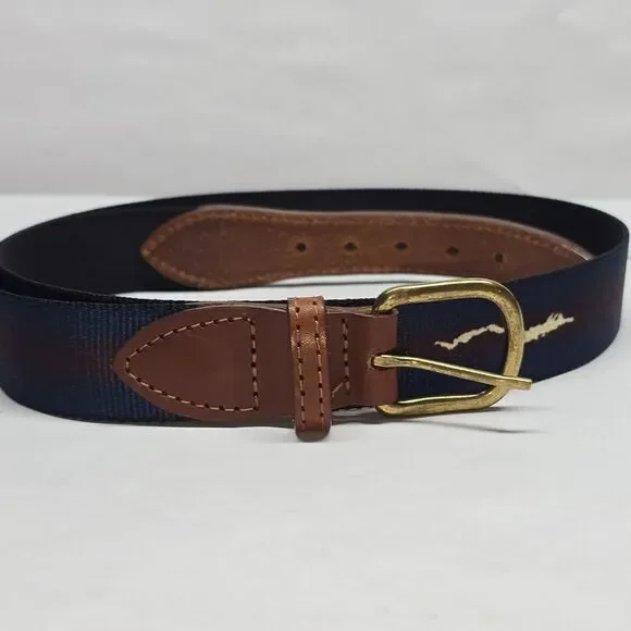 Thomas Bates Regatta Style Fabric Leather Tab 36