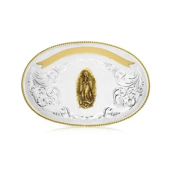 Montana Silversmiths Lady Of Guadalupe X-LARGE Belt Buckle Retail‎ $220 - New!