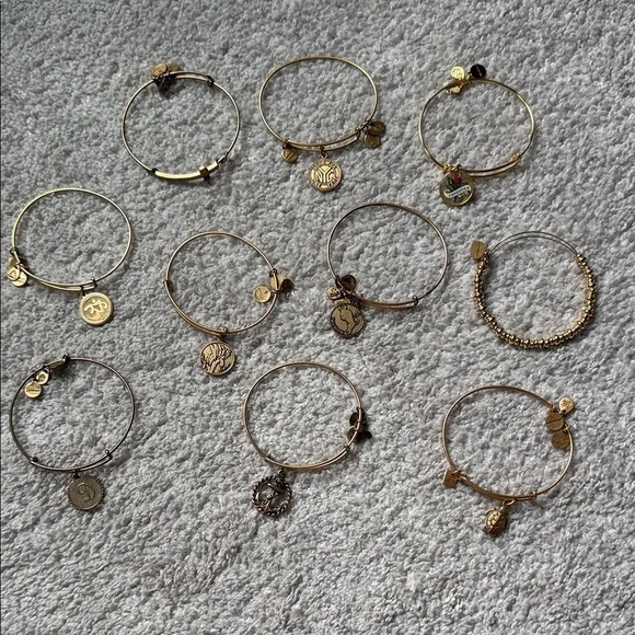 Alex and Ani Gold Charm Bracelet Collection