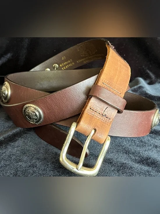 FSU SEMINOLES MEN'S COLLEGIATE LEATHER BELT ZEP PRO CASUAL BELT IN BROWN 48