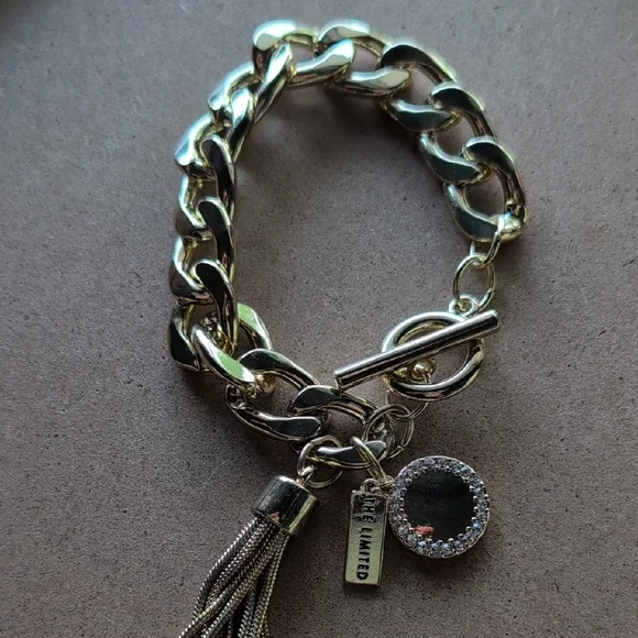 The Limited Gold Chain Bracelet with Bold Charms