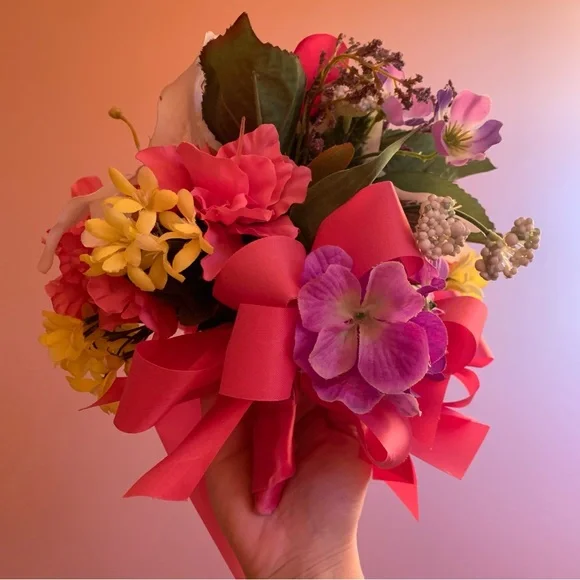 Handmade Wedding Bouquet Faux Floral Arrangement Faux Floral Bridal Bouquet