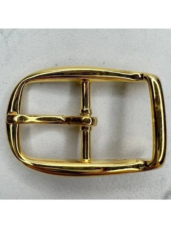 Vintage Gold Tone Simple Basic Belt Buckle for up to 1 Inch Belt