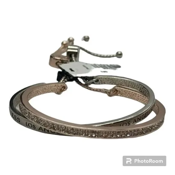 Guess Cuff slider set of 2 bracelets NWT