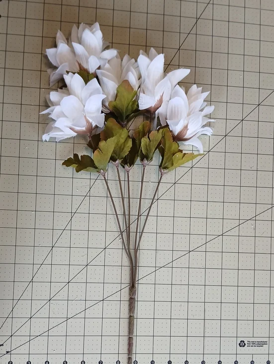 White Artificial Magnolia Stem Bouquet