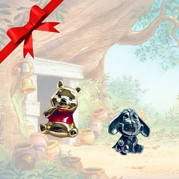 🐻 NWOT Winnie the Pooh Charm & Eeyore Charm