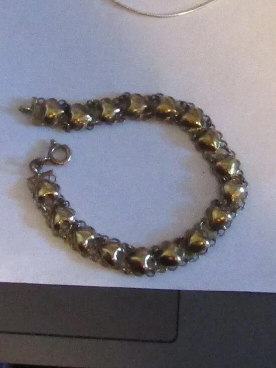 Signed 925 Sterling (Gold toned vermeil?) 7.5