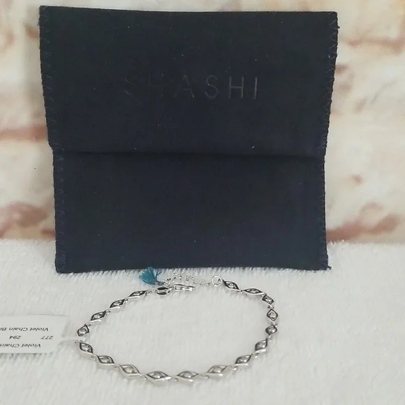 New Shashi Violet Chain Bracelet