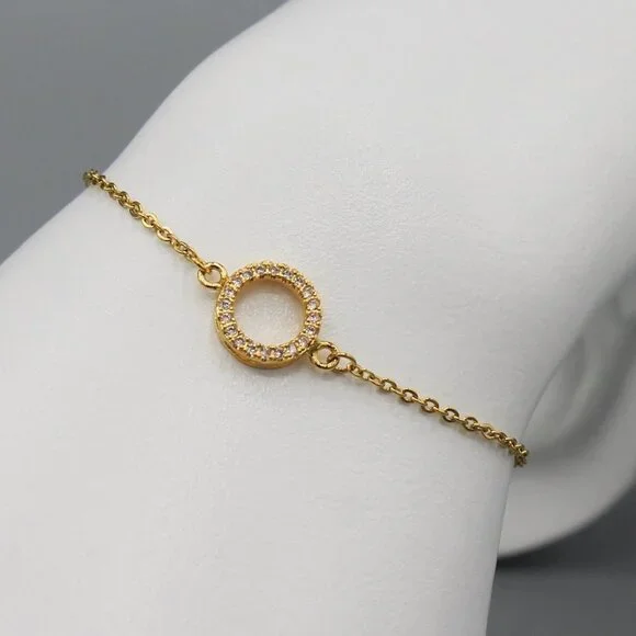 Jewelry bracelet round circle of life dainty elegant minimalist sparkly sparkle