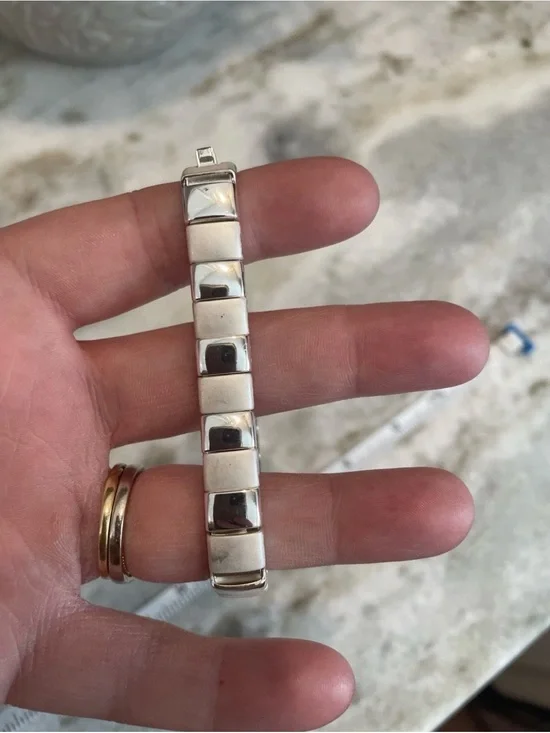Napier Silver Link Tennis Bracelet
