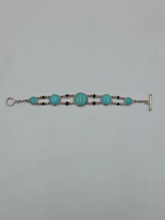 Sterling Silver - WK WHITNEY KELLY Turquoise Toggle Bracelet