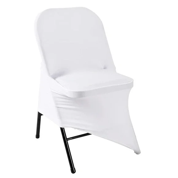 13 White Spandex Chair Covers‎ NEW Stretch Banquet Folding Chair Covers