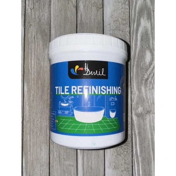 Duril Tile Refinishing 1kg‎ 33 Fl Oz Light Grey exp 7/2025 Brush roll or spray