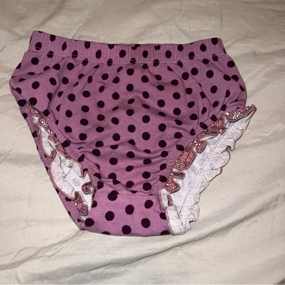 Matilda Jane Lavender Polka Dots Diaper Cover Size 12-18m Baby