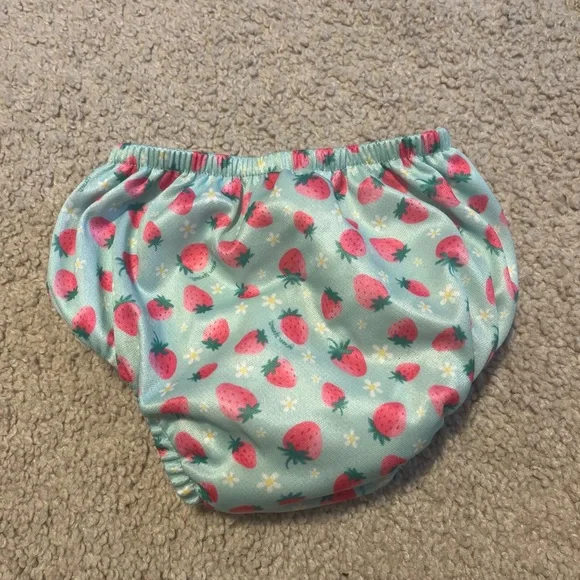 Charming Strawberry Print Diaper Cover