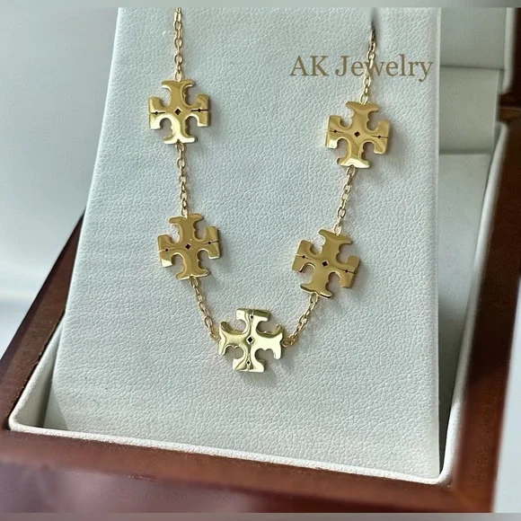 💎18k LUXURY Bracelet Gold Clover 5 Motif Bracelet