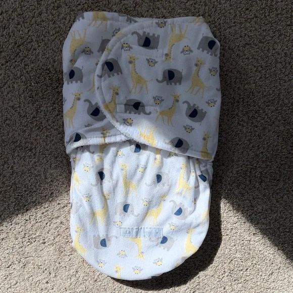 Petite L’amour— Animal Print Baby Swaddle Blanket